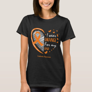 Mannen Vader Ik Draag Sinaasappel voor mijn vader T-shirt