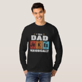 Mannen vader ik vertel papa Jokes periodiek vaders T-shirt (Voorkant volledig)
