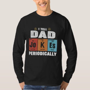 Mannen vader ik vertel papa Jokes periodiek vaders T-shirt