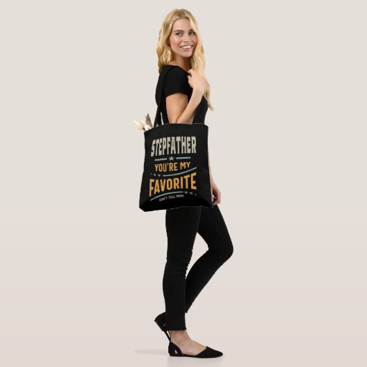 Mannen vader Je bent mijn favoriet - pa opa Tote Bag (Op model)
