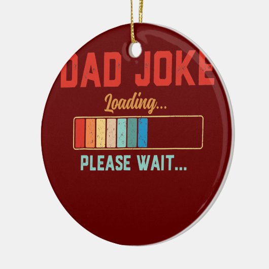Mannen vader Joke, alsjeblieft, wacht op papa lade Keramisch Ornament (Links)