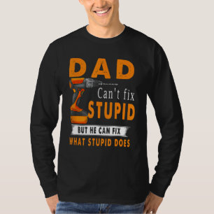 Mannen vader kan geen onstuimige oplossing vinden, t-shirt