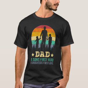 Mannen vader krijgt de eerste hero-dochter liefde t-shirt