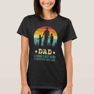 Mannen vader krijgt de eerste hero-dochter liefde t-shirt