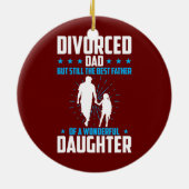 Mannen vader, maar nog steeds de beste vader van e keramisch ornament (Achterkant)