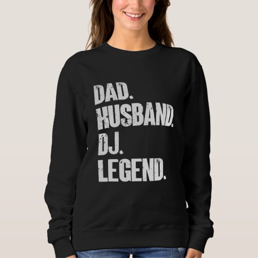 Mannen vader man dj legende muziek artiest dj trui (Voorkant)