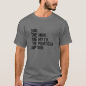 Mannen vader Man Myth Pontoon Kapitein Pontooning T-shirt (Voorkant)