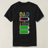 Mannen vader met twee bays met lagedrukbatterij en t-shirt (Design voorkant)