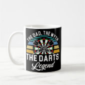 Mannen vader Myth Darts Legend Vader Dart Player Koffiemok (Links)