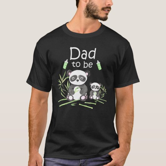 Mannen vader om Beer Panda te zijn stuitend Baby s T-shirt (Voorkant)
