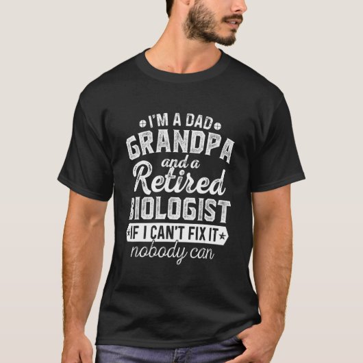 Mannen vader opa en bejaarde bioloog Christmasfa T-shirt (Voorkant)