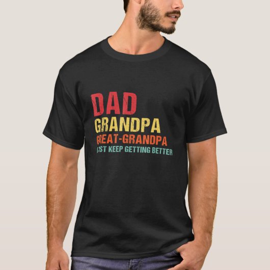 Mannen vader opa Grote opa blijft beter worden T-shirt (Voorkant)