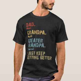 Mannen vader opa overgrootvader beste Vaderdag T-shirt