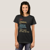Mannen vader opa overgrootvader beste Vaderdag T-shirt (Voorkant volledig)