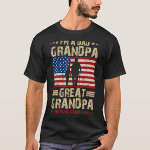 Mannen vader opa overgrootvader niets maakt me ban t-shirt