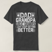 Mannen vader opa Vaderdag Grote opa T-shirt (Design voorkant)