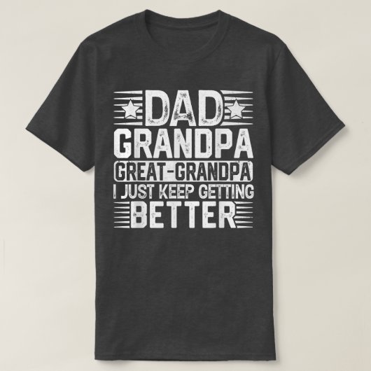 Mannen vader opa Vaderdag Grote opa T-shirt (Design voorkant)