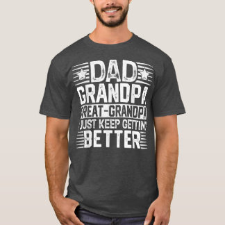 Mannen vader opa Vaderdag Grote opa T-shirt