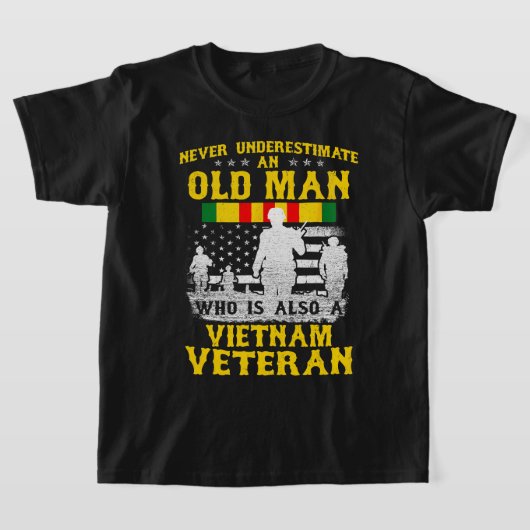 Mannen vader opa Vietnam Veteraan  Shirt Mannen (Laagn)