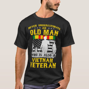 Mannen vader opa Vietnam Veteraan  Shirt Mannen