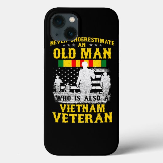 Mannen vader opa Vietnam Veteraan Shirt Mannen Case-Mate iPhone Case (Achterkant)