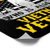 Mannen vader opa Vietnam Veteraan Shirt Mannen Poster (Hoek)