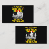 Mannen vader opa Vietnam Veteraan  Shirt Mannen Visitekaartje (Voorkant / Achterkant)