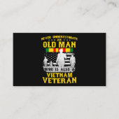 Mannen vader opa Vietnam Veteraan  Shirt Mannen Visitekaartje (Voorkant)