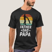 Mannen vader Papa T-shirt (Voorkant)