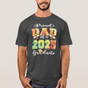 Mannen vader Proud uit een klas van 2025 afstudere T-shirt