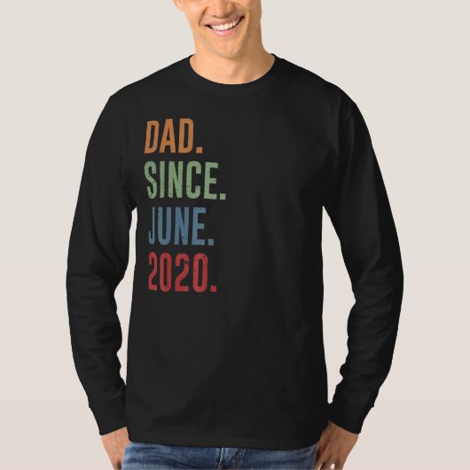Mannen vader sinds juni 2020 t-shirt (Voorkant)
