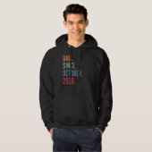 Mannen vader sinds oktober 2018 hoodie (Voorkant volledig)