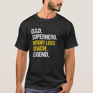 Mannen Vader Superheld Gewichtsverlies Coach Grapp T-shirt
