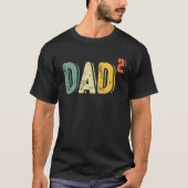 Mannen vader tot 2 Kinderen - 2e man, pap2 T-shirt (Voorkant)