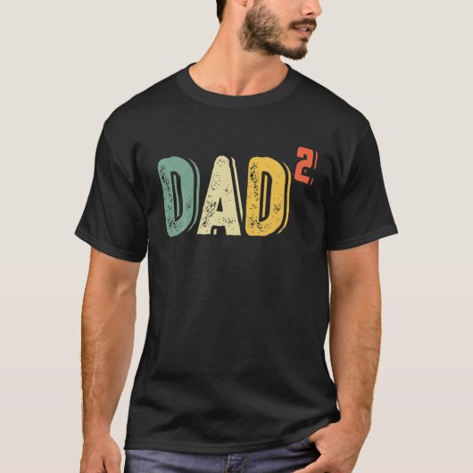 Mannen vader tot 2 Kinderen - 2e man, pap2 T-shirt (Voorkant)