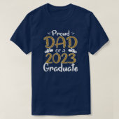 Mannen vader van 2023 Afstuderen voor familie T-shirt (Design voorkant)