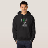 Mannen vader van 2 jongens vader of opa van 2 Kind Hoodie (Voorkant volledig)