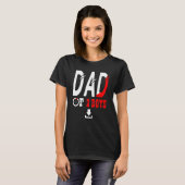 Mannen vader van 2 jongens vader of opa van 2 Kind T-shirt (Voorkant volledig)