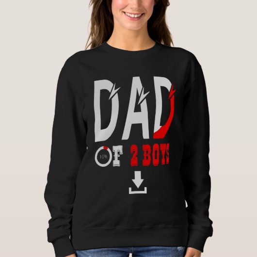 Mannen vader van 2 jongens vader of opa van 2 Kind Trui (Voorkant)