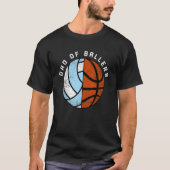 Mannen vader van Ballers Basketball Volleyball T-shirt (Voorkant)