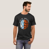 Mannen vader van Ballers Basketball Volleyball T-shirt (Voorkant volledig)