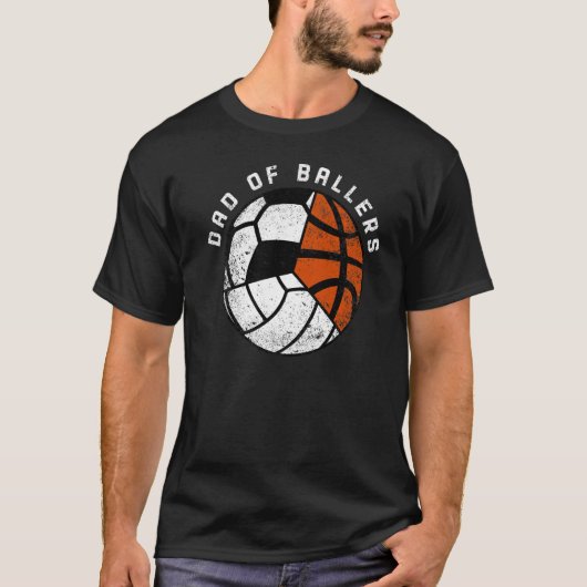 Mannen vader van Ballers Volleyball Soccer Basketb T-shirt (Voorkant)