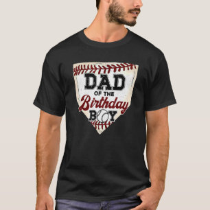 Mannen vader van de Birthday Boy Baseball Softball T-shirt