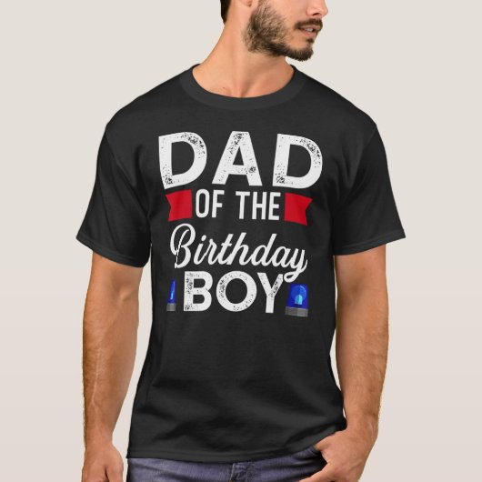 Mannen vader van de Birthday Boy T-shirt (Voorkant)