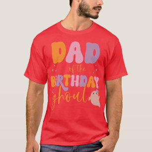 Mannen vader van de Birthday Ghoul Cute Ghost Halo T-shirt