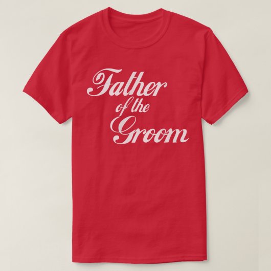 Mannen vader van de bruidegom t-shirt (Design voorkant)