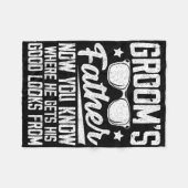 Mannen vader van de bruidegom trouwkostuum bruideg fleece deken (Voorkant (Horizontaal))