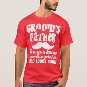 Mannen Vader van de Bruidegom Trouwkostuum Bruideg T-shirt