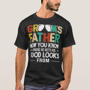 Mannen vader van de bruidepap bruiloft Costume Fun T-shirt