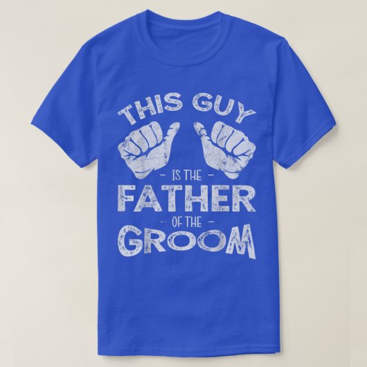 Mannen vader van de Groom Dad Wedding Costume Funn T-shirt (Design voorkant)